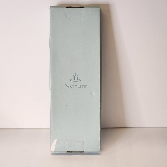 NEW Partylite 10" taper candles ice blue crackle P07614 - Picture 2 of 6